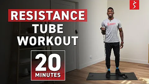 All Levels Resistance Tube Workout: STRENGTHEN & TONE MUSCLES | 20 Minutes | Sunny Strength®