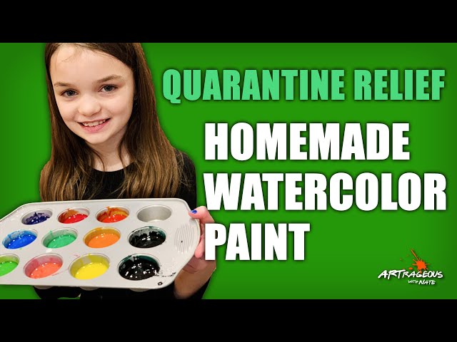 DIY Watercolor Paint Art Set - EASY MAKE YOUR OWN 