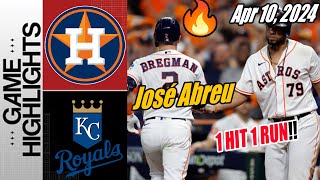 H-Astros vs KC Royals [Highlights] 2 Runs Highlights | José Abreu's turn! 😱