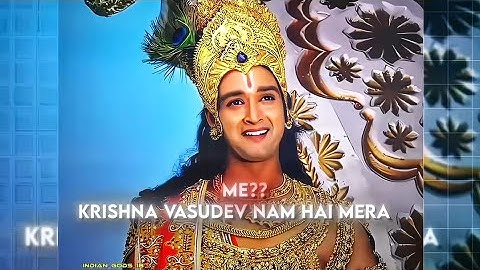 KRISHN VASUDEV NAAM HAI MERA 🔥💀 #krishna #mahabharat