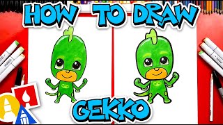 How To Draw Gekko From PJ Masks