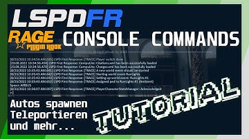 LSPDFR / Rage Plugin Hook - Console Commands Tutorial