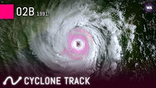 The Track Of 1991 Bangladesh Cyclone.