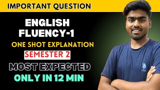 English Fluency 1 One shot Important Questions BCOM/BA semester 2