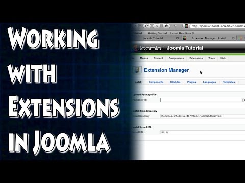 Joomla Tutorial: Introduction to Extensions