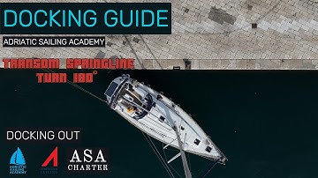 Docking guide - how to turn the boat 180° - transom spring line @adriaticsailingacademy16