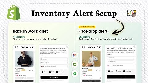 How to add back in stock notification on Shopify store