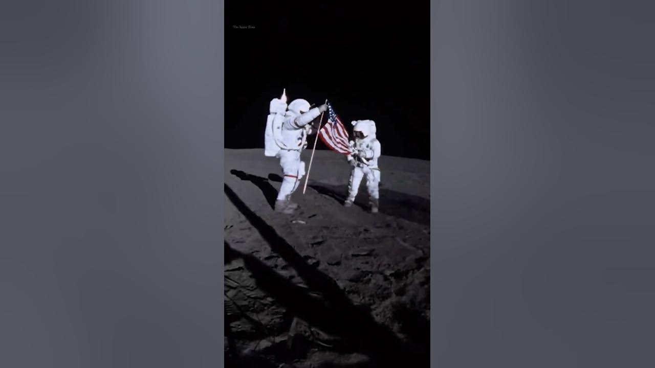 Neil Armstrong's Moon landing video  😍🔥 #shorts #short #viral #viralvideo #thespacezone