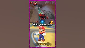 Picking Mario in Mario Kart