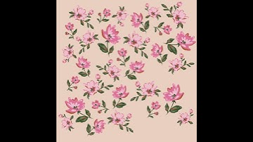 Procreate time lapse Pattern Design tutorial