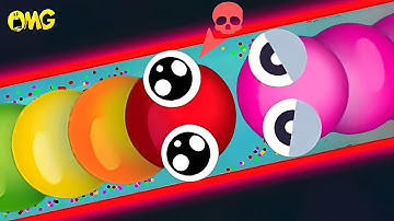 snake.io🐍Rainbow snake skin🐍Struggle dragged king to his death☠️Snake Struggle