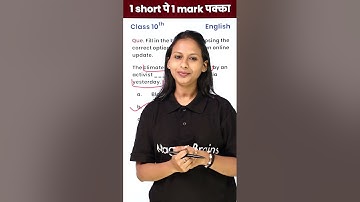 Hack to Solve 10th English Grammar Questions - 1 Video 1 Mark पक्का For Board Exam Class 10! #shorts