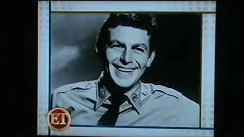 CMGUS VCR CLASSIC: ANDY GRIFFITH INTERVIEW CBS ET ENTERTAINMENT TONIGHT 12 NOV 2007