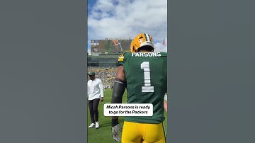 Micah is READY to play 🔥 #Packers #MicahParsons #NFL #week1 (via NFL)