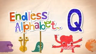 Endless Alphabet A to Z - Letter Q - QUARELL, QUARTET, QUESTION | Originator Games screenshot 3