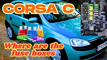 Vauxhall Opel Corsa c combo van how to find the fuse box & fuses relays remove & replace 