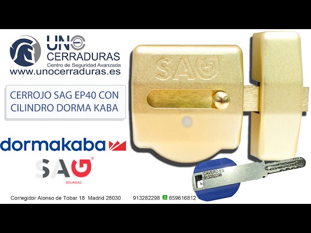 CERROJO SAG EP40 CON CILINDRO DORMA KABA 