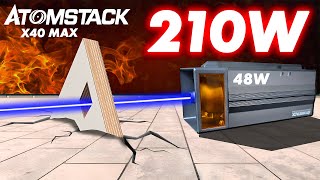 AMAZING LASER MACHINE 210W Atomstack x40 MAX 48W laser power 850X400