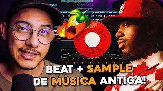 COMO SAMPLEAR MÚSICAS ANTIGAS NUM BEAT DE TRAP! 📼🔥 (METRO BOOMIN, KANYE WEST) BEATMAKING FL STUDIO