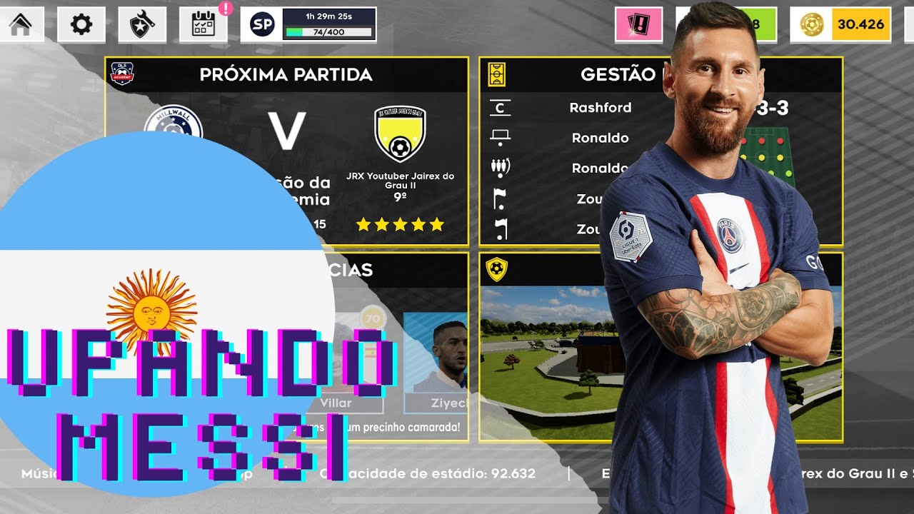 🇦🇷UPANDO O ARGENTINO LIONEL MESSI  DLS 2022 | DLS JAIREX DO GRAU | PROX. CONTRATADO NO VIDEO🇦🇷