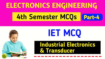 IET mcq | IET objective questions | Industrial electronics and transducer | bteup online exam 2021