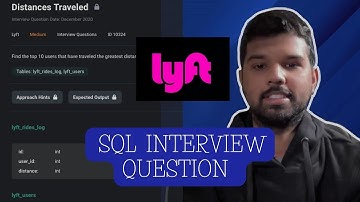 Lyft SQL Interview Question(Distances Traveled Stratascratch ID 10324)