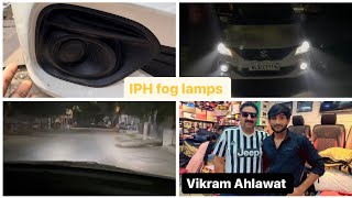 Installing IPH LED  Fog lamps in baleno💡from karol bagh and met @automotiv17