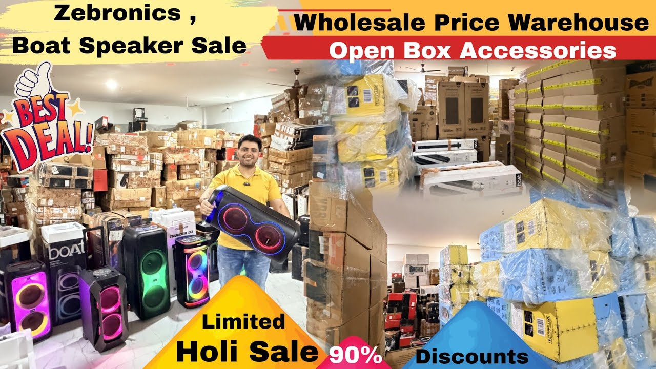 Holi Sale boat Zebronics Speaker | Mobile Accessories buds Neckband Watches Firebolt | Gaffar Market