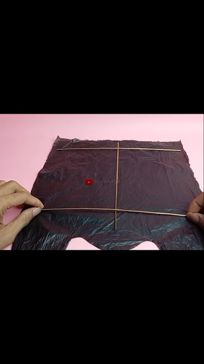 PEMBUATAN LAYANG LAYANG DENGAN SAPU LIDI #sorts #layangan #layanganputus