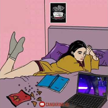 video story wa animasi LAGI NUNGGUIN SUAMI MALJUM