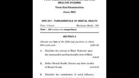 MPC - 51    June 2021 Question Paper