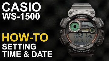 Casio WS-1500 - Setting time and date - module 3518