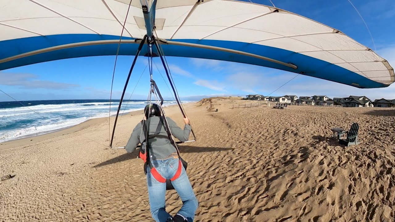 Different launch strategy hang gliding at Marina beach