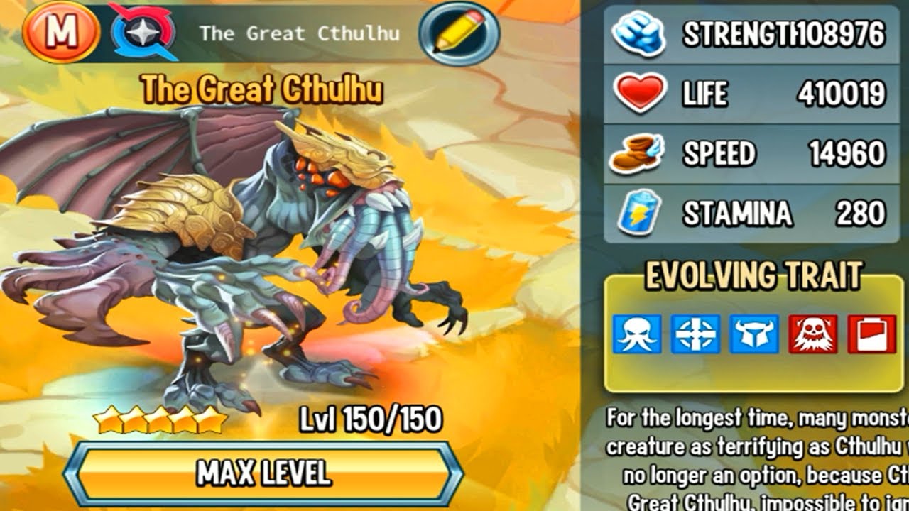 Monster Legends The Great Cthulhu 150 combo gameplay Era Dhar Mann Santa  Azajinn - YouTube