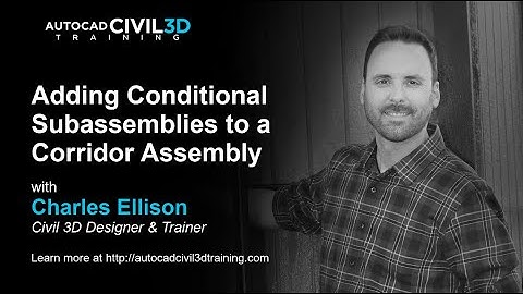Adding Conditional Subassemblies to a Corridor Assembly in Civil 3D