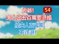第五十四集:少爺!夫人出五百萬要退婚,給夫人五千萬,不许退!#完结文#情感故事