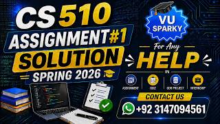 CS510 Assignment 1 Solution Spring 2026 | CS510 Assignment 1 Solution 2026 | Study With Hamza