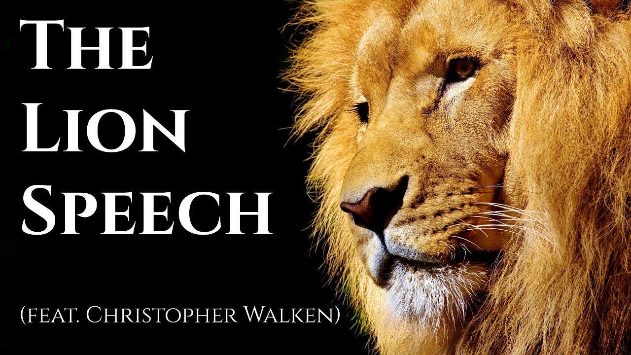 speech in english lion