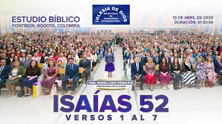 Estudio Bíblico: Isaías 52 Vr 1 Al 7 - Hna. María Luisa Piraquive - Fontibón Bogotá Colombia - 564