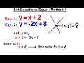 Algebra - Ch. 34: Solving System of Linear Equations (8 of 31) Set Equations Equal: Method 4