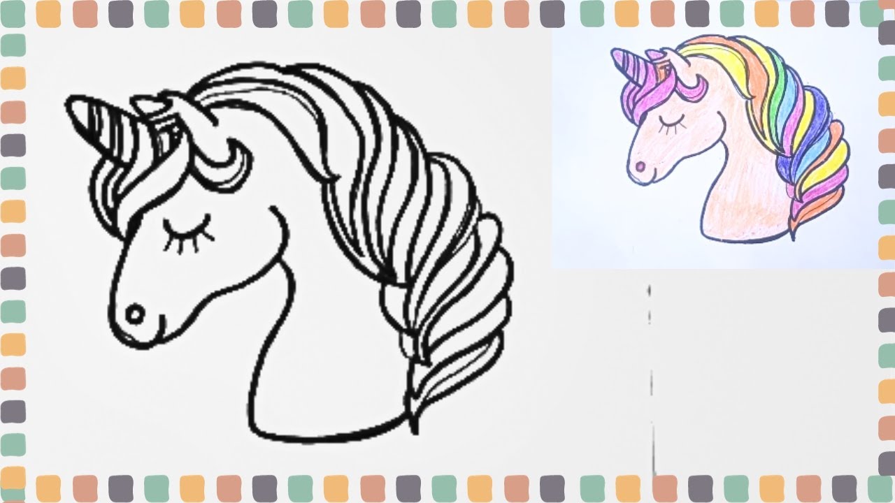 How To Draw A Cute Unicorn - Easy Cute drawings - Step By Step drawing ...