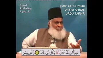 Surah 65 Ayat 3 Surah Talaq Dr Israr Ahmed Urdu