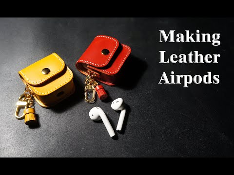 2 [가죽공예] 에어팟 케이스 만들기 (Apple AirPods leathercase)/패턴공유(Free Pattern)