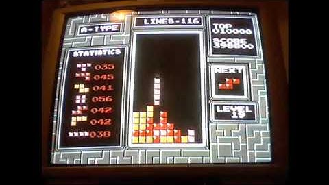 NES Tetris - 975,700 level 19 start