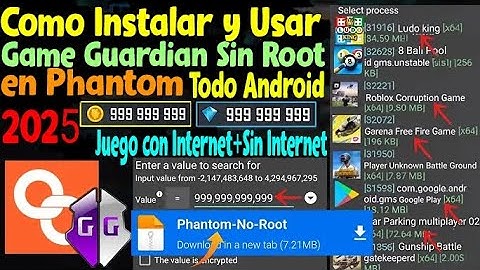 Como Instalar y Usar Game Guardian en PHANTOM Sin Root en Cualquier Dispositivo Android || 2025