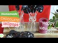 how to make chocolate lollipops without a mold ⭐Happy New Year 2021⭐