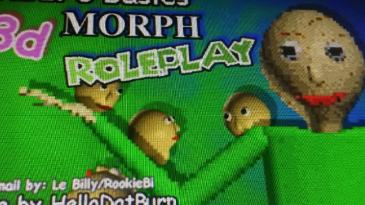 how to get badge in baldis basics 3d morphs rp roblox