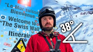Skiing Down The World's HARDEST Slope (The Swiss Wall🇨🇭)