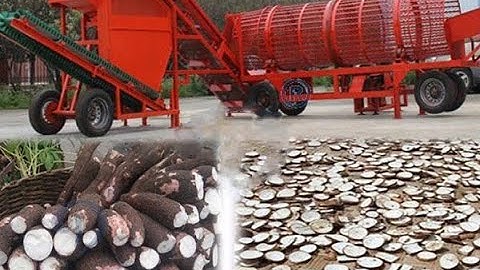 Video of cassava chips processing - traditional method VS modern technology