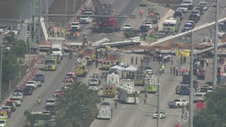 'Multiple' deaths, cars trapped after pedestrian bridge collapses near Miami